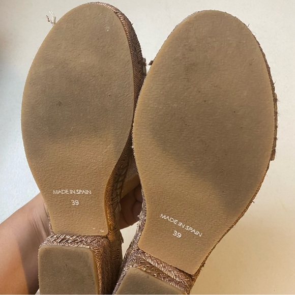 JEFFREY CAMPBELL MONADA Rose Gold Metallic Espadrille Sandal Women's Size 8 - Picture 9 of 9